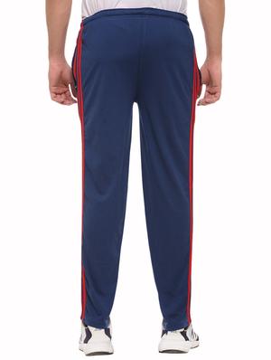 dark blue cotton full length track pant - 13733944 - Standard Image - 2