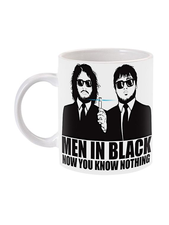 mooch wale game of thrones men in black now you know nothing ceramic mug - 13738290 - Zoom Image - 2