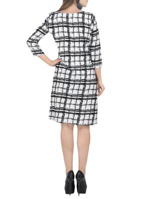 Checked a-line dress - 13741131 - Standard Image - 2