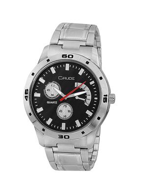 Crude Combo of Black Dial Watch-rg716 With Black Leather Belt & Wallet - 13742932 - Standard Image - 2