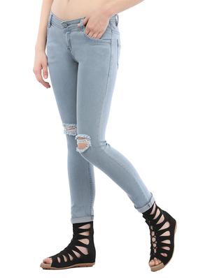 grey knee slit denim jean - 13744423 - Standard Image - 2