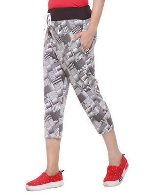 grey cotton capri - 13745455 - Standard Image - 2