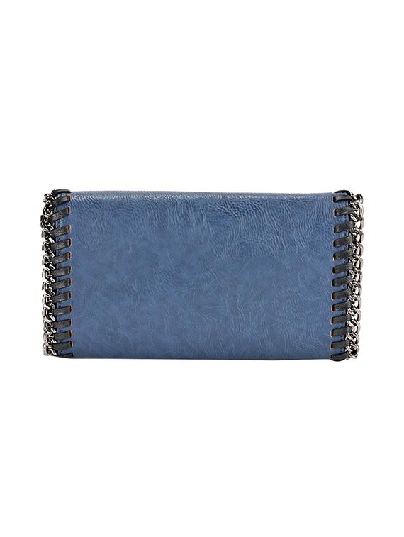 blue leatherette regular clutch - 13746730 - Zoom Image - 2
