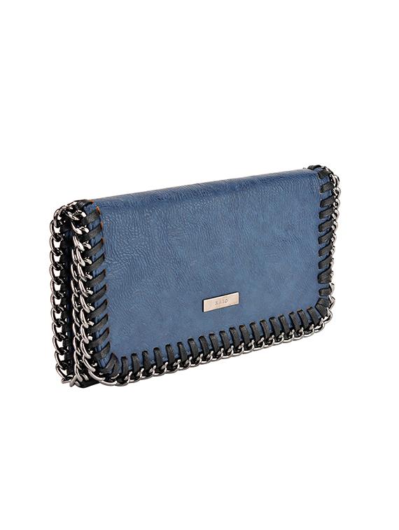 blue leatherette regular clutch - 13746730 - Zoom Image - 5