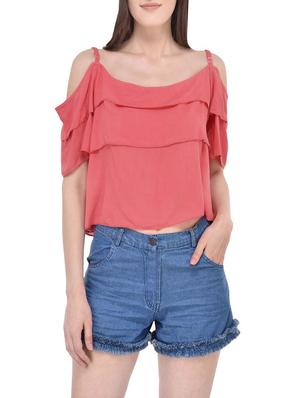 pink viscose regular top - 13747496 - Standard Image - 2