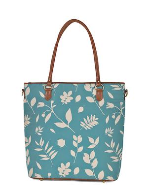 blue canvas printed tote - 13748075 - Standard Image - 2