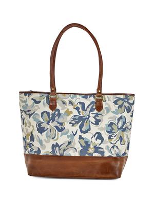 multi coloured canvas printed tote - 13748082 - Standard Image - 2