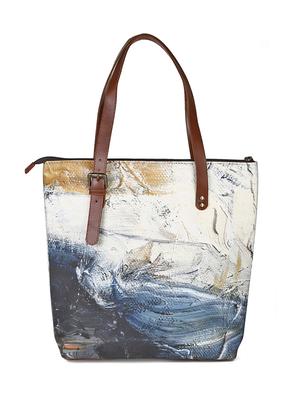 multi colored canvas printed tote - 13748084 - Standard Image - 2