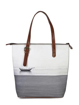 multi coloured canvas printed tote - 13748087 - Standard Image - 2