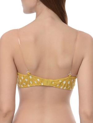 set of 2 multicolored polka dots printed nylon bras - 13748435 - Standard Image - 5