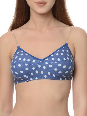 set of 2 multicolored polka dots printed nylon bras - 13748445 - Standard Image - 2