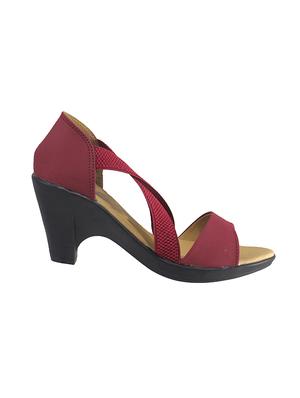maroon closed back sandal - 13751215 - Standard Image - 2