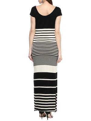 black cotton maxi dress - 13752292 - Standard Image - 2