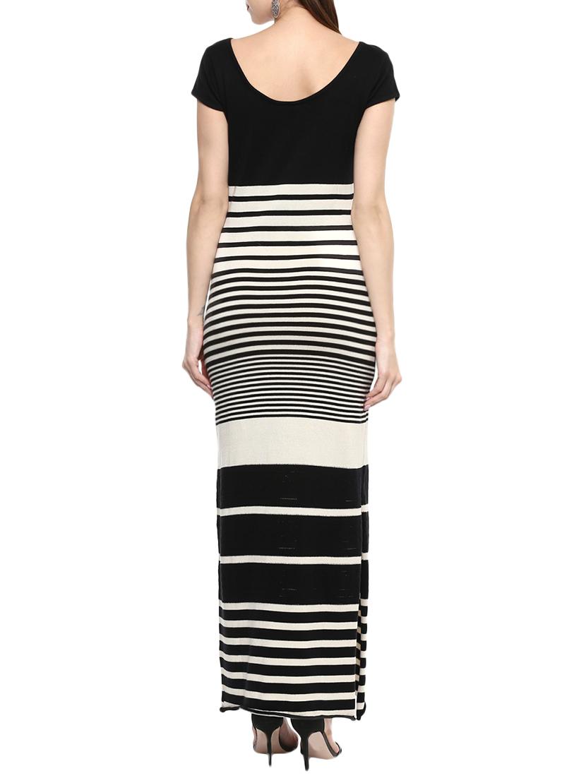 black cotton maxi dress - 13752292 - Zoom Image - 2