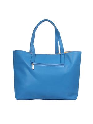 blue leatherette regular handbag - 13753011 - Standard Image - 2