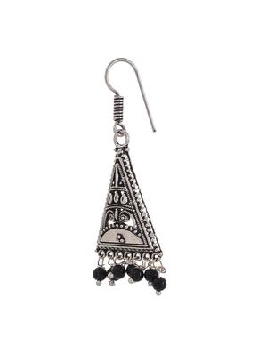 black metal drop earrings - 13753480 - Standard Image - 2