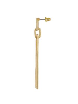 gold metal drop earrings - 13769406 - Standard Image - 2