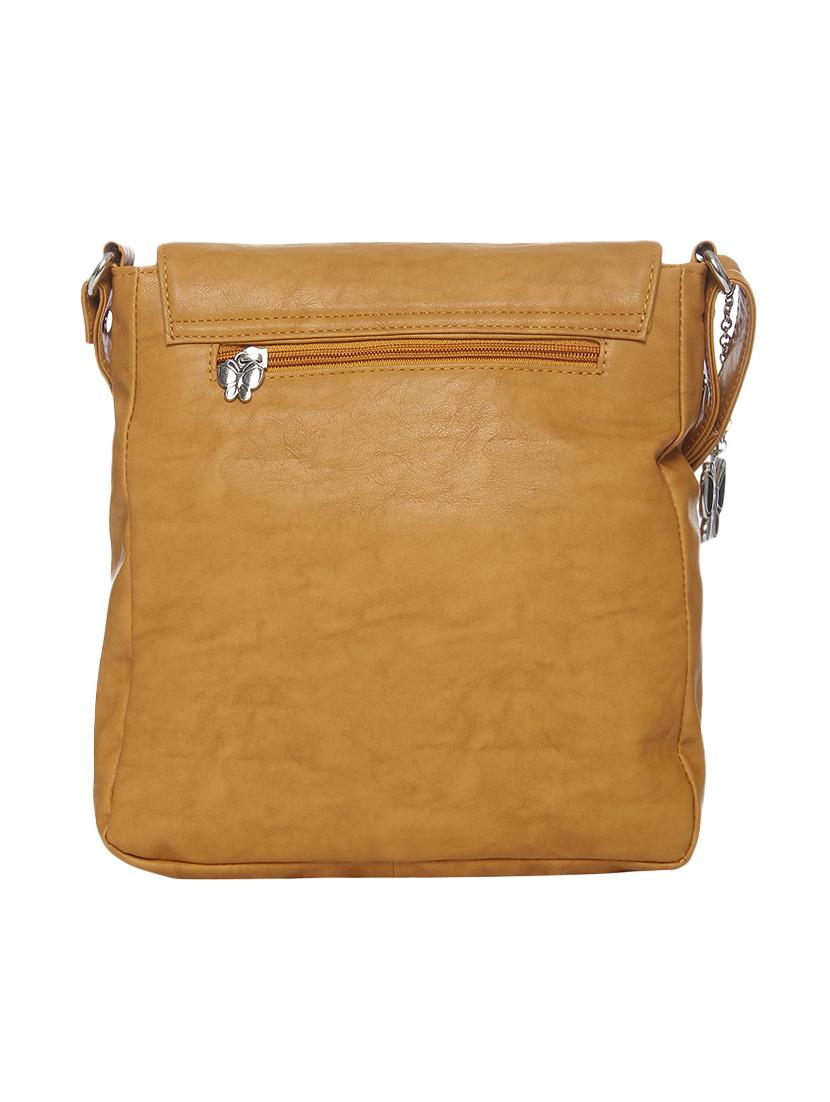 yellow leatherette regular sling bag - 13775727 - Zoom Image - 2