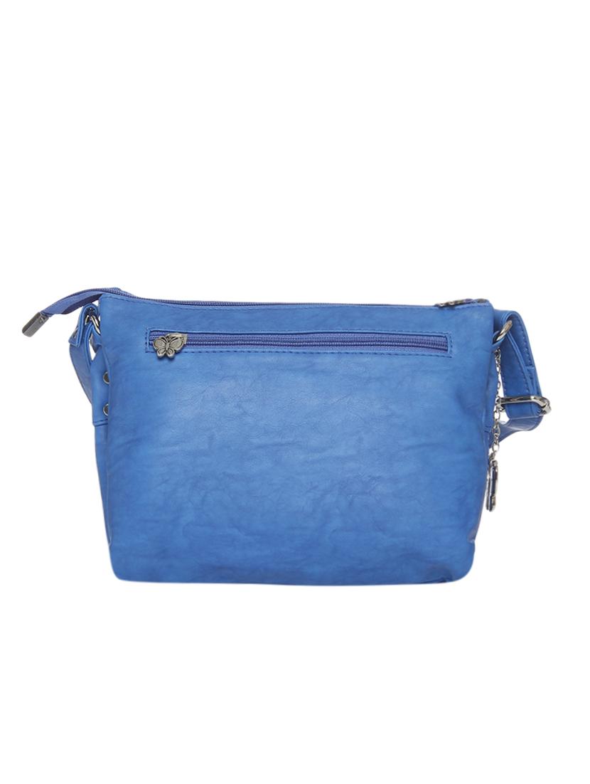 blue leatherette regular sling bag - 13775796 - Zoom Image - 2