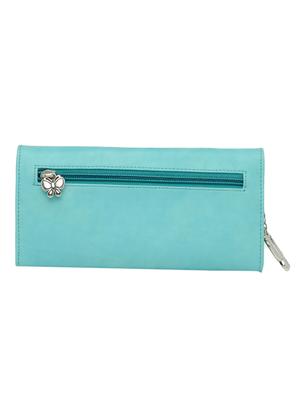blue leatherette regular clutch - 13775955 - Standard Image - 2