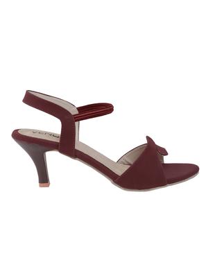 maroon back strap sandal - 13776164 - Standard Image - 2