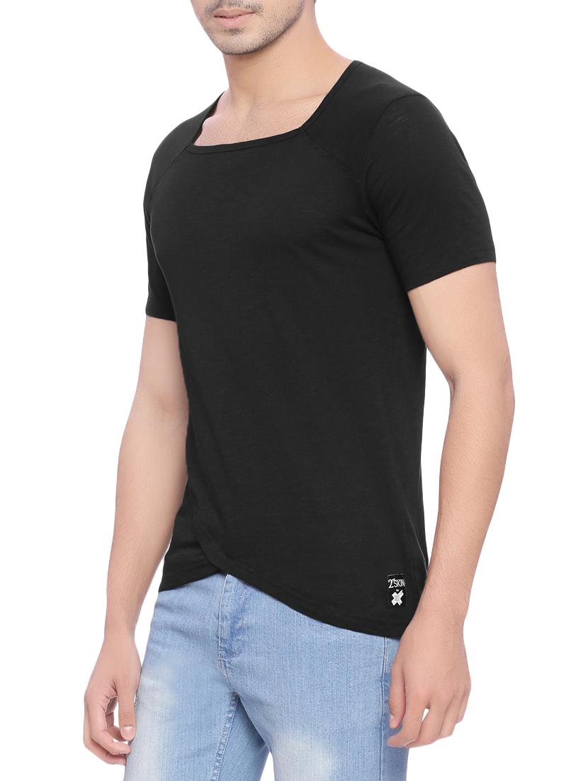 black cotton t-shirt - 13787029 - Zoom Image - 2