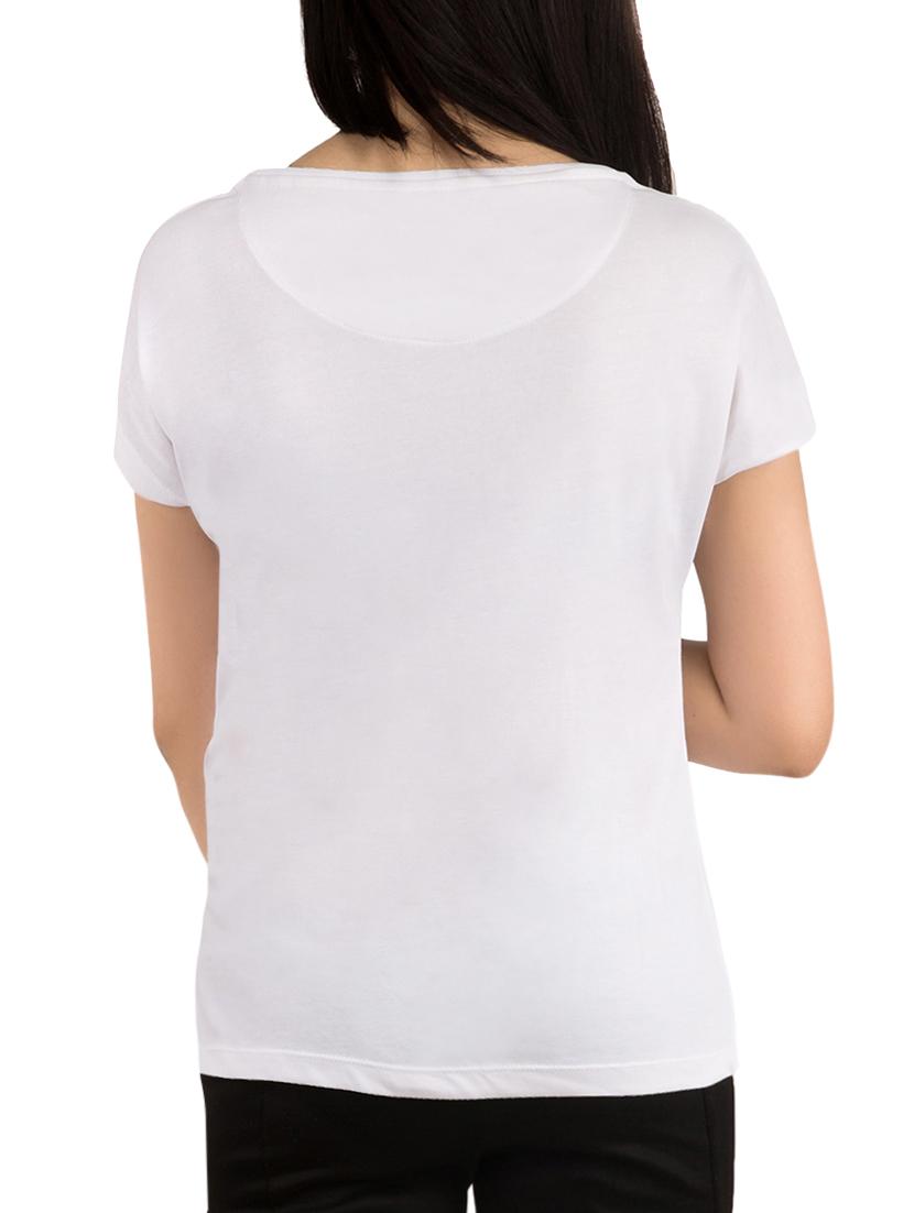 white printed regular tee - 13800685 - Zoom Image - 2