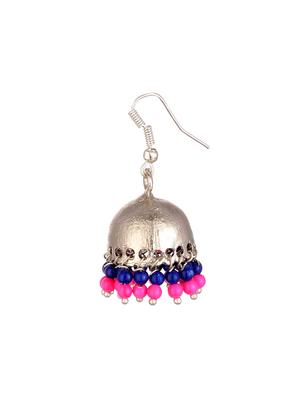 multi colored metal jhumka earrings - 13806276 - Standard Image - 2