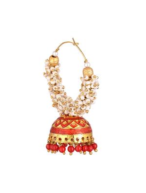 red metal balli earrings - 13806337 - Standard Image - 2
