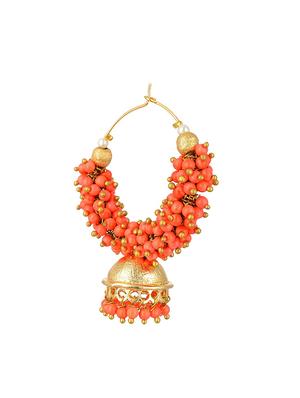 orange metal balli earrings - 13806365 - Standard Image - 2