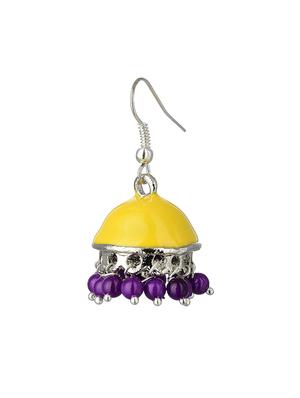 multi colored metal jhumka earrings - 13806452 - Standard Image - 2