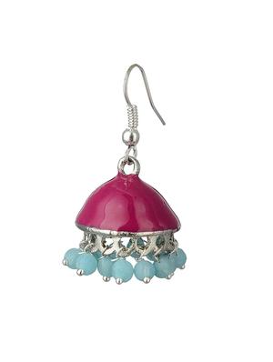 multi colored metal jhumka earrings - 13806453 - Standard Image - 2