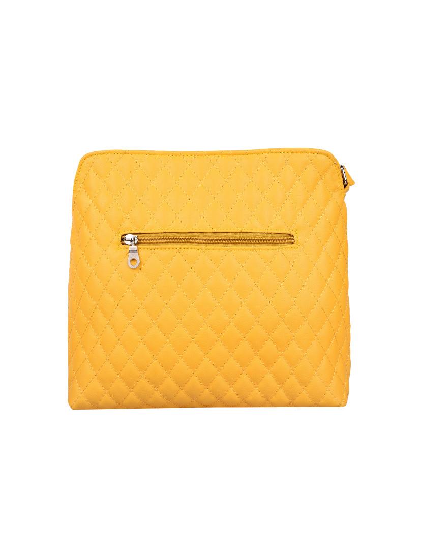 yellow leatherette sling bag - 13809919 - Zoom Image - 2