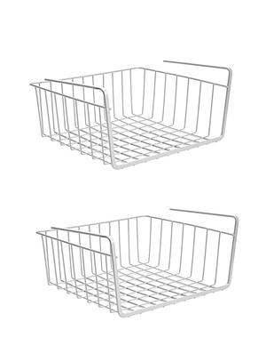 undershelf set of 2 steel basket - 13810138 - Standard Image - 2