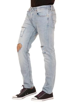 blue denim distressed jeans - 13810288 - Standard Image - 2