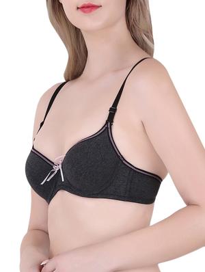 black cotton push up bra - 13816019 - Standard Image - 2