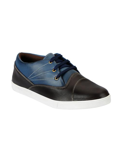 multi colored leatherette lace up sneaker - 13817416 - Standard Image - 1