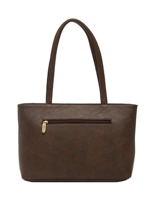 brown leatherette regular handbag - 13822293 - Standard Image - 2