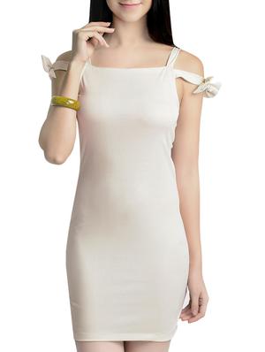 beige bodycon dress - 13833772 - Standard Image - 2