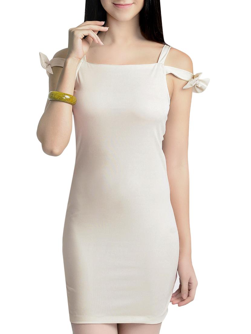 beige bodycon dress - 13833772 - Zoom Image - 2