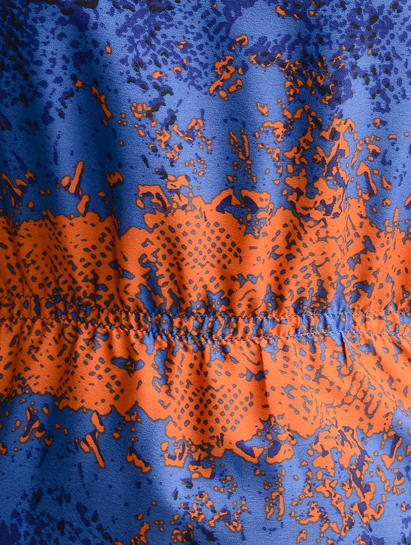 blue printed blouson dress - 13833785 - Zoom Image - 5