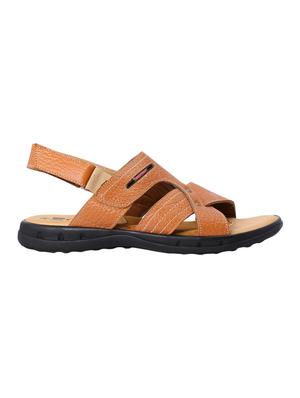 tan leather back strap sandal - 13837126 - Standard Image - 2