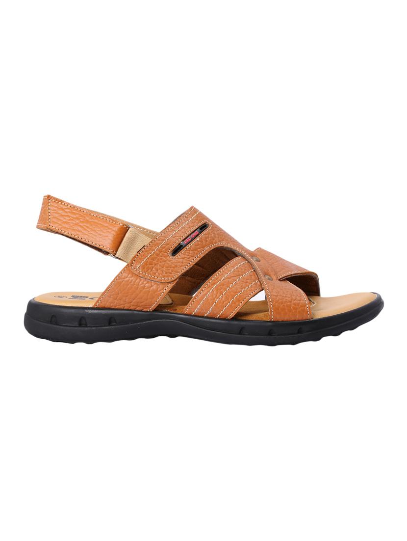 tan leather back strap sandal - 13837126 - Zoom Image - 2