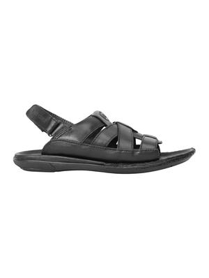 black leather back strap sandal - 13837127 - Standard Image - 2