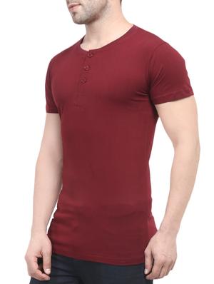maroon cotton t-shirt - 13839391 - Standard Image - 2