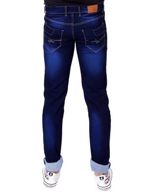 navy blue denim heavy washed jeans - 13839749 - Standard Image - 2