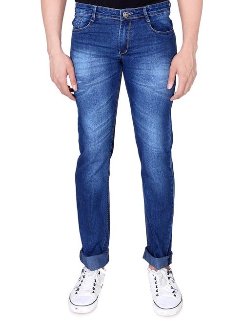 blue denim heavy washed jeans - 13839750 - Standard Image - 1