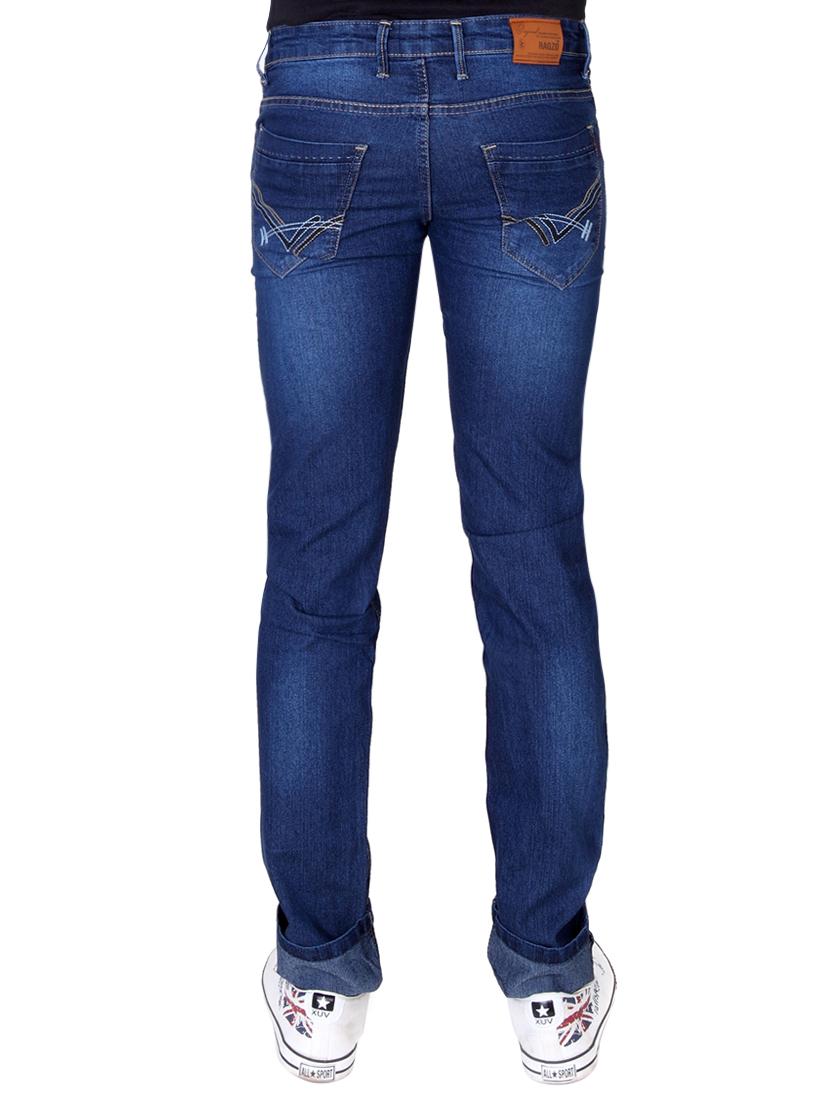 navy blue denim light washed jeans - 13839752 - Zoom Image - 2