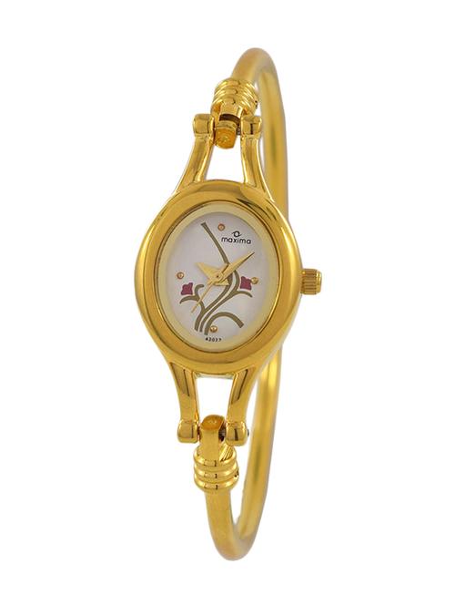 Maxima White Dial Analog Watch For WOMEN - 42022BMLY - 13846879 - Very Small Image - 1
