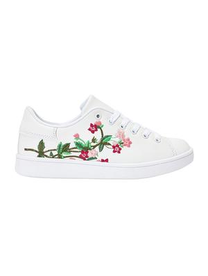 white rubber laceup sneakers - 13848821 - Standard Image - 2